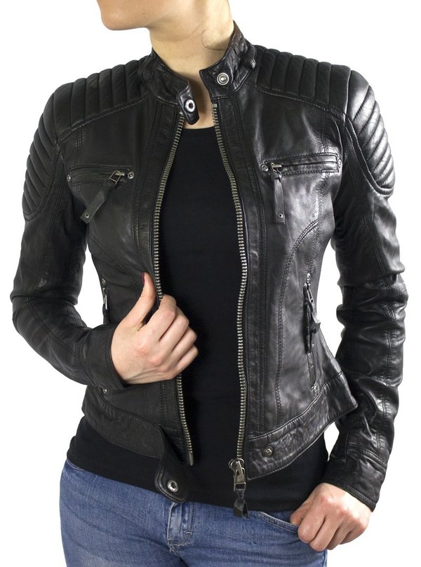 Ladies leather jacket Doris